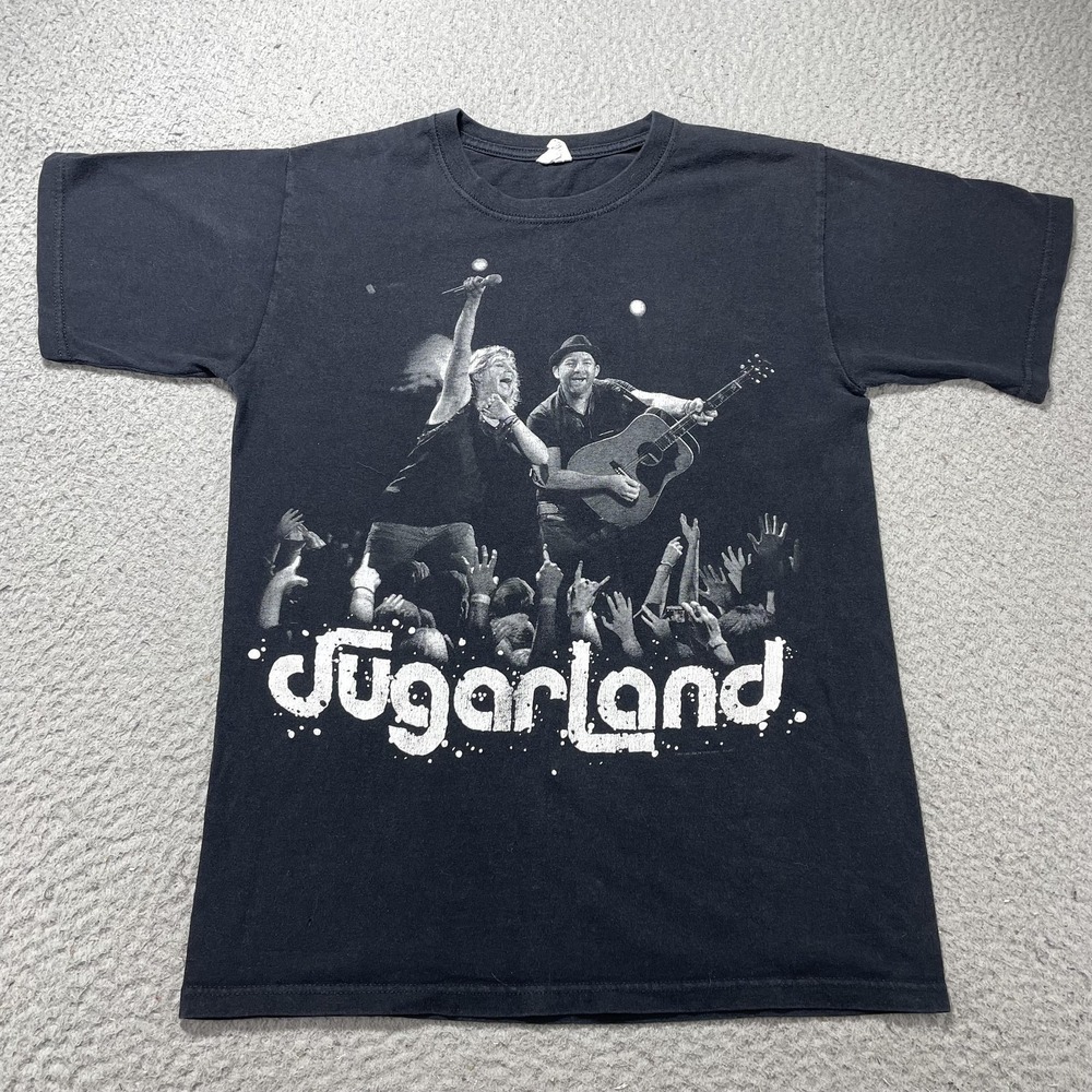 Sugarland Shirt Mens Small Black In Your Hands‎ Tour 2012 Graphic Tee Anvil